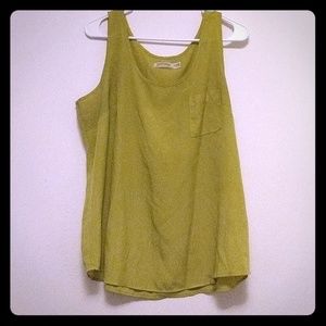 Green tank top